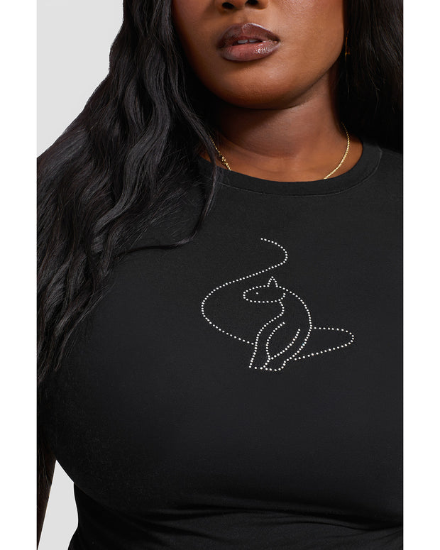 Essential Rhinestone Logo Tee