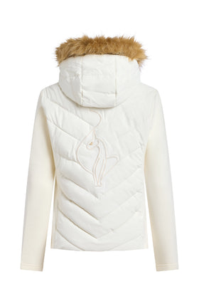 Puffer Vest with Stretch Sleeve