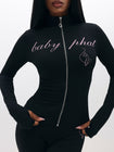 Long Sleeve High Neck Zip Up Top