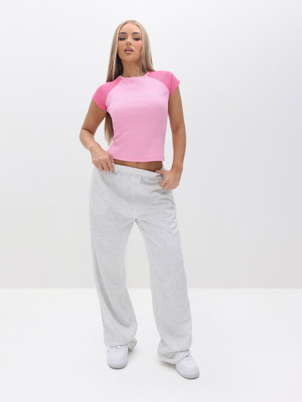 Contrast Sleeve Baby Tee