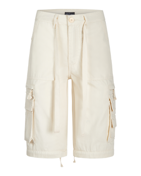 Transformer Boyfriend Pant, short-length cream transformer cargo product image, flat lay
