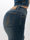 Stretch Denim Capri Jeans